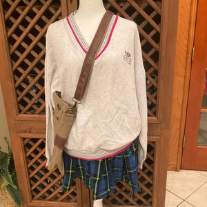 Vintage 90s Gear for sports embroidered Yosemite logo V-neck granola sweatshirt